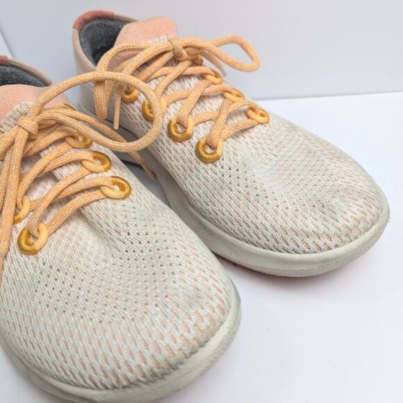 Allbirds Women's Cream & Peach Tree Dasher Knit Athletic Shoes Womens 10 - Picture 6 of 7